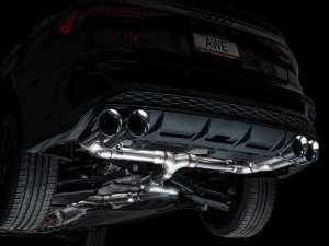 Audi S3 Performance Exhaust - AWE Tuning - Cat Back Track Edition - Chrome Silver - `22-`24 Audi S3 Performance Exhaust - AWE Tuning - Cat Back Track Edition - Chrome Silver - `22-`24